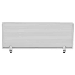 Alera 47 in. x 0.5 in. x 18 in. Polycarbonate Privacy Panel - Silver/Clear