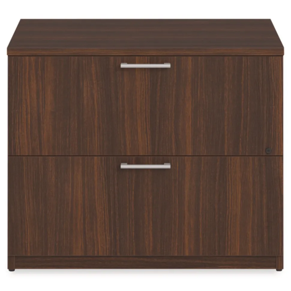 Alera 36 in. x 24 in. x 29 in. Seville Series 2-Drawer Lateral Legal File Cabinet - Mahogany