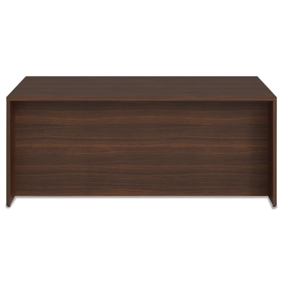 Alera 72 in. x 36 in. x 29 in. Seville Series Double Pedestal Desk - Mahogany