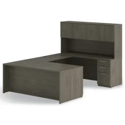 Alera 48 in. x 24 in. x 29 in. Seville Series Bridge Return - Walnut