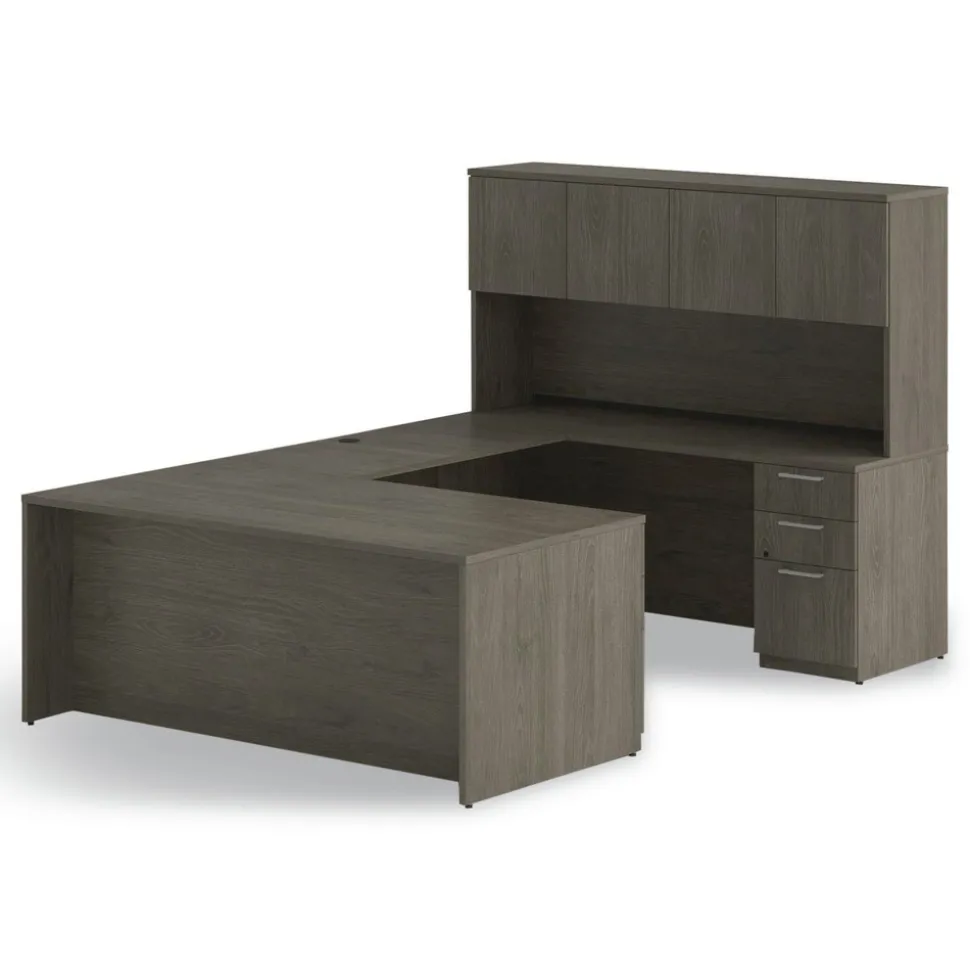 Alera 48 in. x 24 in. x 29 in. Seville Series Bridge Return - Walnut