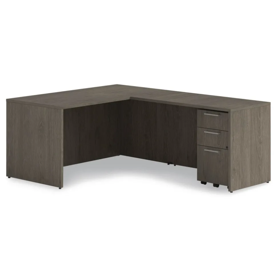 Alera 60 in. x 30 in. x 29 in. Seville Series Desk Shell - Walnut