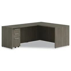 Alera 48 in. x 24 in. x 29 in. Seville Series Reversible Return Shell - Walnut
