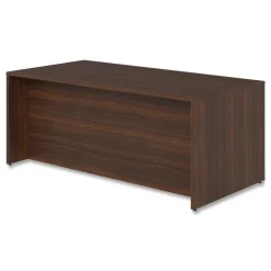 Alera 72 in. x 36 in. x 29 in. Seville Series Single Left Pedestal Desk - Mahogany