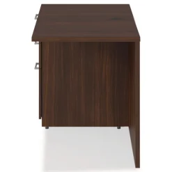 Alera 48 in. x 24 in. x 29 in. Seville Series Left Desk Return with Pedestal - Mahogany