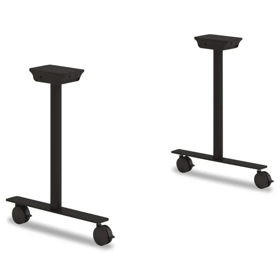 Alera 23 in. x 3 in. x 28 in. Seville Training Table Base - Black