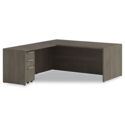 Alera 15 in. x 18 in. x 27 in. Seville Series 3-Drawer Legal File Mobile Pedestal - Walnut
