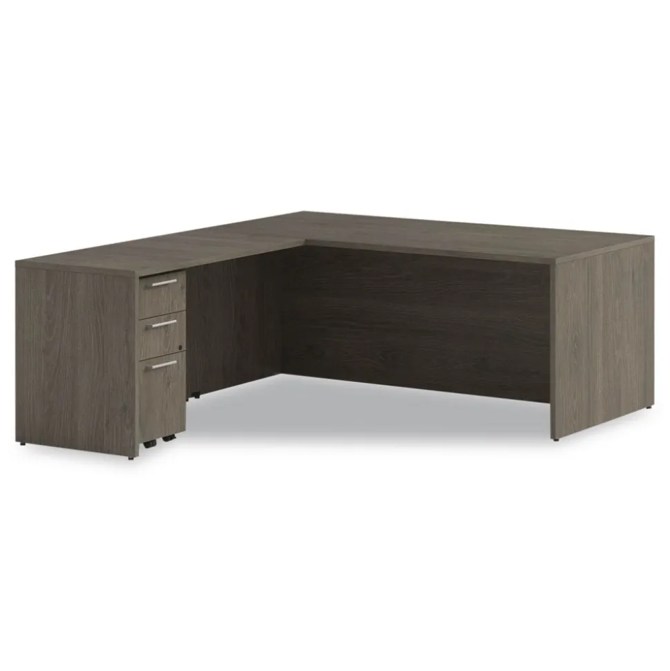 Alera 15 in. x 18 in. x 27 in. Seville Series 3-Drawer Legal File Mobile Pedestal - Walnut