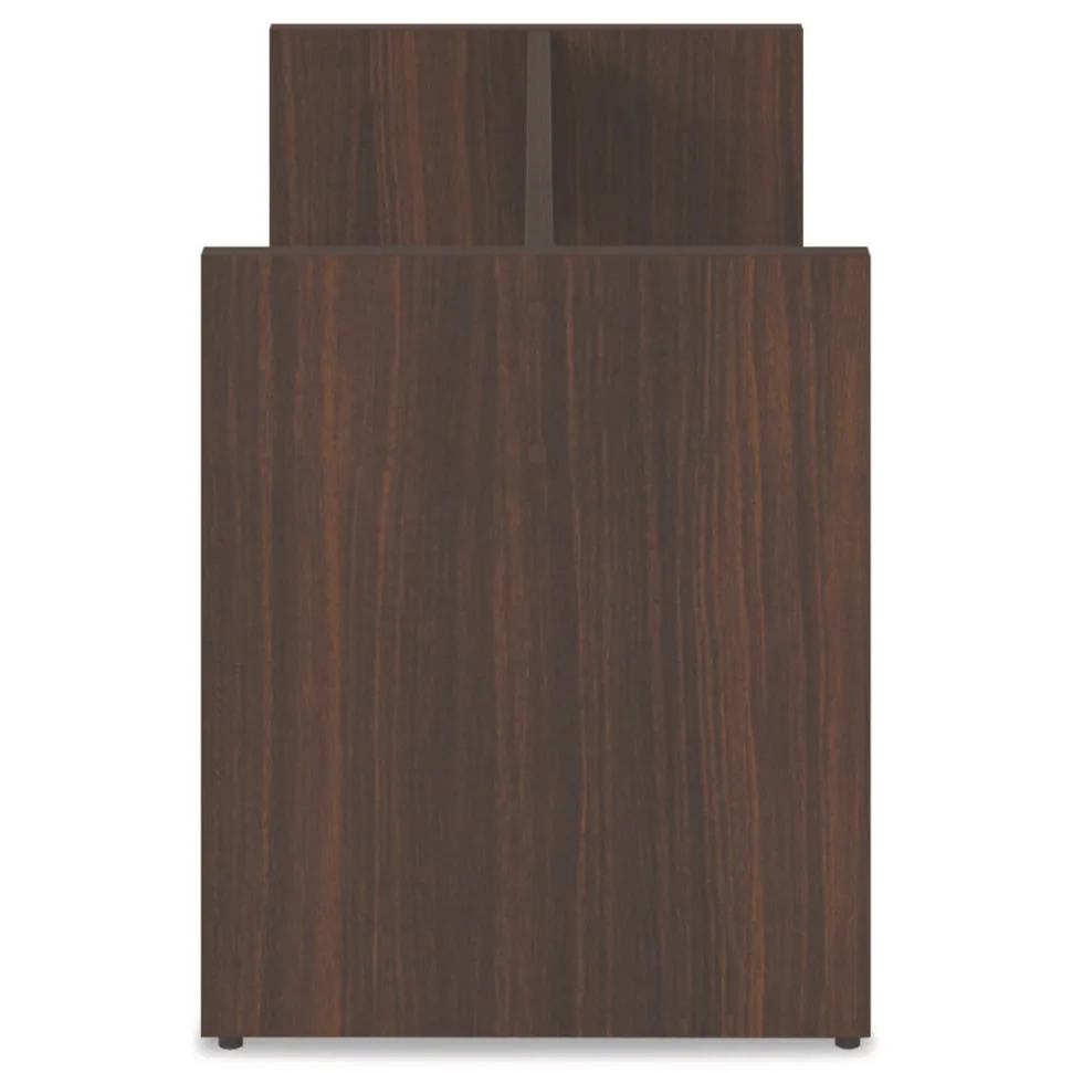 Alera 50 in. x 22 in. x 28 in. Seville 96 in. Wide Conference Table Base - Mahogany