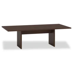 Alera 50 in. x 22 in. x 28 in. Seville 96 in. Wide Conference Table Base - Mahogany