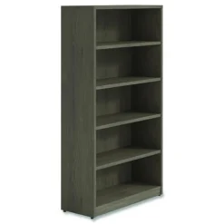 Alera 36 in. x 14 in. x 65 in. 5-Shelf Seville Bookcase - Walnut