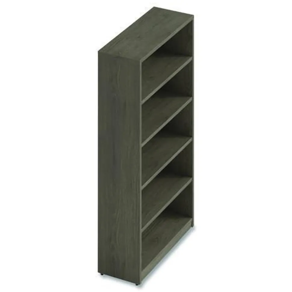 Alera 36 in. x 14 in. x 65 in. 5-Shelf Seville Bookcase - Walnut