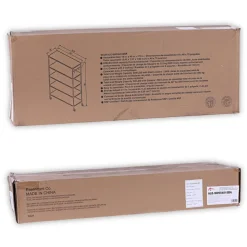 Alera 48 in. x 18 in. x 72 in. 5-Shelf Wire Shelving Kit with Casters and Shelf Liners - Black Anthracite