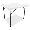 Alera 36 in. x 36 in. x 29.25 in. Square Plastic Folding Table - White
