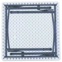 Alera 36 in. x 36 in. x 29.25 in. Square Plastic Folding Table - White