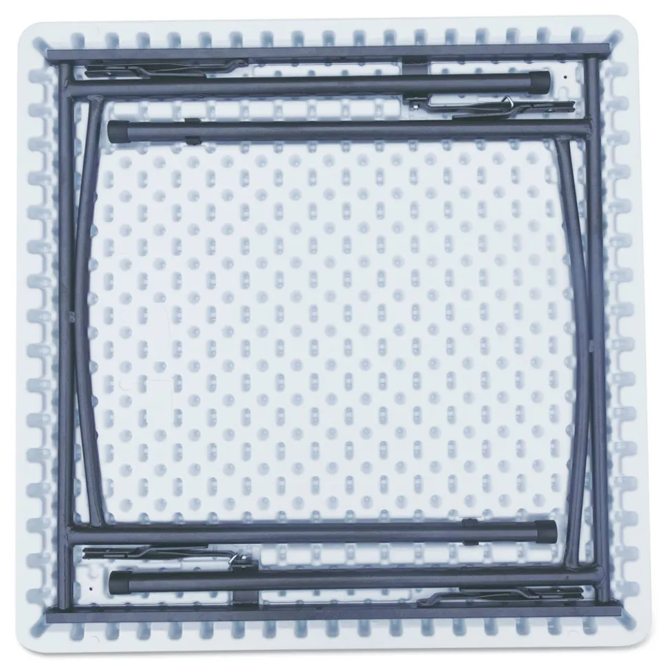 Alera 36 in. x 36 in. x 29.25 in. Square Plastic Folding Table - White