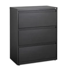 Alera 30 in. x 18.62 in. x 40.25 in. Three Legal/Letter/A4-Size File Drawers Lateral File Cabinet - Black