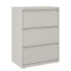 Alera 30 in. x 18.62 in. x 40.25 in. Three Legal/Letter-Size File Drawers Lateral File Cabinet - Light Gray
