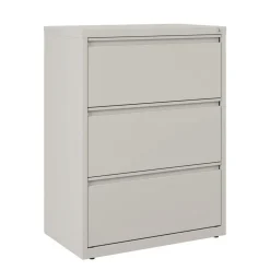 Alera 30 in. x 18.62 in. x 40.25 in. Three Legal/Letter-Size File Drawers Lateral File Cabinet - Light Gray