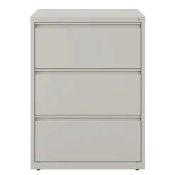 Alera 30 in. x 18.62 in. x 40.25 in. Three Legal/Letter-Size File Drawers Lateral File Cabinet - Light Gray