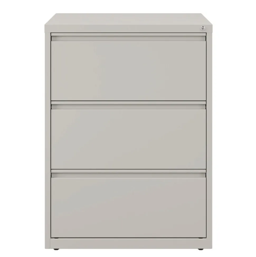 Alera 30 in. x 18.62 in. x 40.25 in. Three Legal/Letter-Size File Drawers Lateral File Cabinet - Light Gray