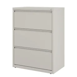 Alera 30 in. x 18.62 in. x 40.25 in. Three Legal/Letter-Size File Drawers Lateral File Cabinet - Light Gray