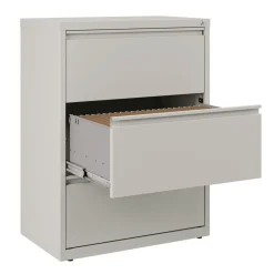 Alera 30 in. x 18.62 in. x 40.25 in. Three Legal/Letter-Size File Drawers Lateral File Cabinet - Light Gray