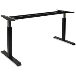 Alera 59.06 in. x 28.35 in. x 26.18 in. to 39.57 in. AdaptivErgo Sit-Stand Pneumatic Height-Adjustable Table Base - Black