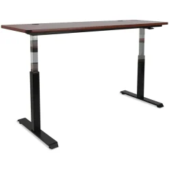 Alera 59.06 in. x 28.35 in. x 26.18 in. to 39.57 in. AdaptivErgo Sit-Stand Pneumatic Height-Adjustable Table Base - Black