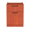 Alera 15.63 in. x 20.5 in. x 19.25 in. Valencia Series 2-Drawer Hanging File Pedestal - Cherry