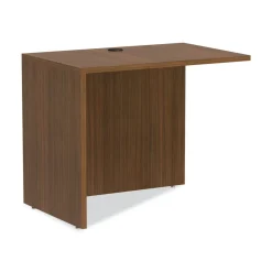 Alera 35 in. x 23.63 in. x 29.5 in. Valencia Series Reversible Return/Bridge Shell - Modern Walnut