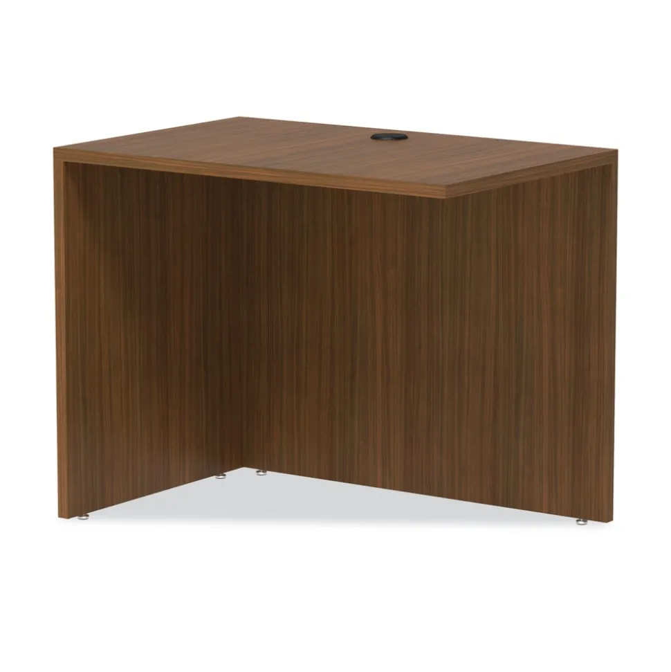 Alera 35 in. x 23.63 in. x 29.5 in. Valencia Series Reversible Return/Bridge Shell - Modern Walnut