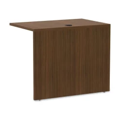 Alera 35 in. x 23.63 in. x 29.5 in. Valencia Series Reversible Return/Bridge Shell - Modern Walnut