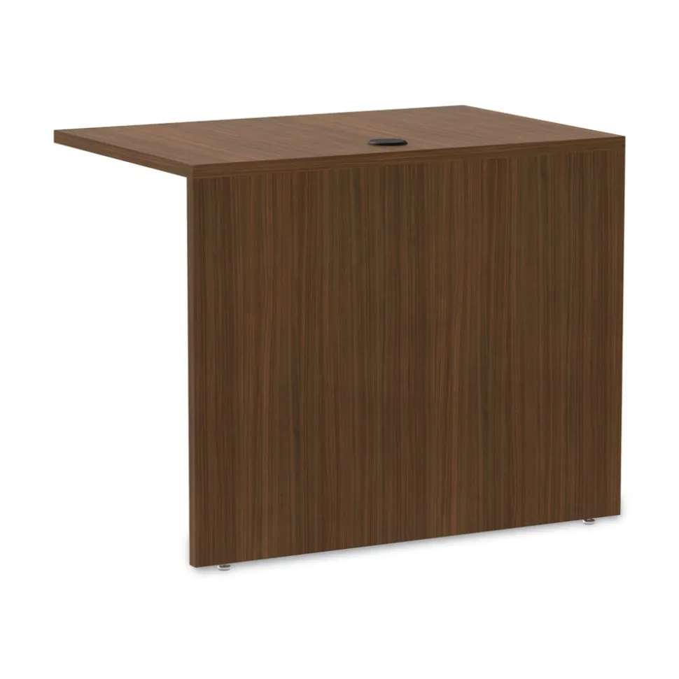 Alera 35 in. x 23.63 in. x 29.5 in. Valencia Series Reversible Return/Bridge Shell - Modern Walnut