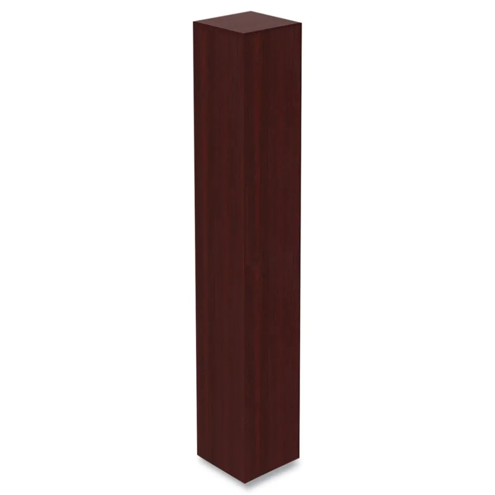 Alera 11.81 in. x 11.81 in. x 71.73 in. Valencia Series 6 Shelf Narrow Profile Bookcase - Mahogany