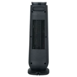 Alera 1500 W 7.17 in. x 7.17 in. x 22.95 in. Ceramic Heater Tower with Remote Control - Black