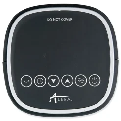 Alera 1500 W 7.17 in. x 7.17 in. x 22.95 in. Ceramic Heater Tower with Remote Control - Black