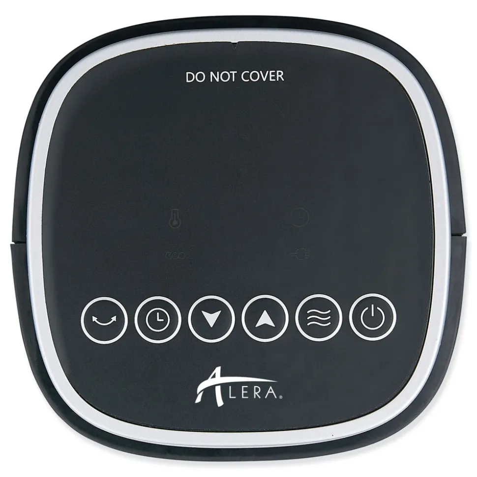 Alera 1500 W 7.17 in. x 7.17 in. x 22.95 in. Ceramic Heater Tower with Remote Control - Black