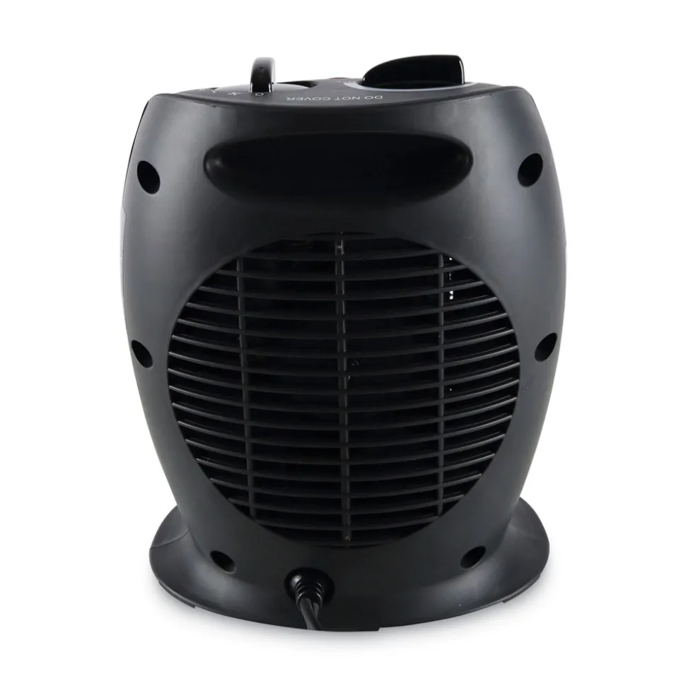 Alera 1500 W 7.12 in. x 5.87 in. x 8.75 in. Ceramic Heater - Black