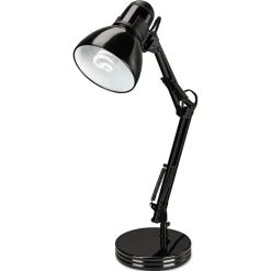 Alera 13 Watt 2 Prong 22 in. High Corded Architect Desk Lamp - Black