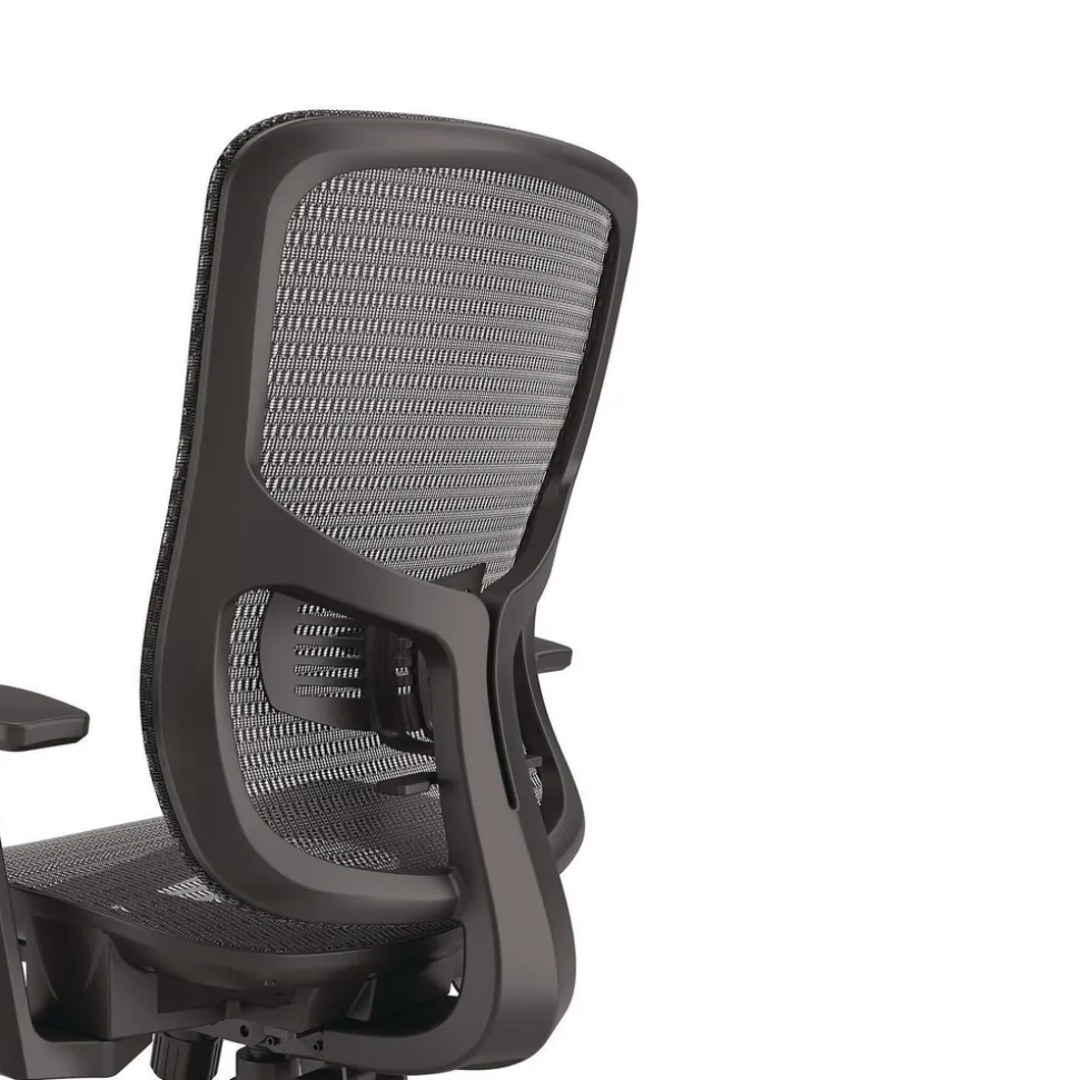 Alera ALEHL42BME18 Hollins Ergonomic Mesh Swivel Task Chair Supports Up to 275lb 18.57 to 22.54 Seat Height Black Seat/Back Black Base