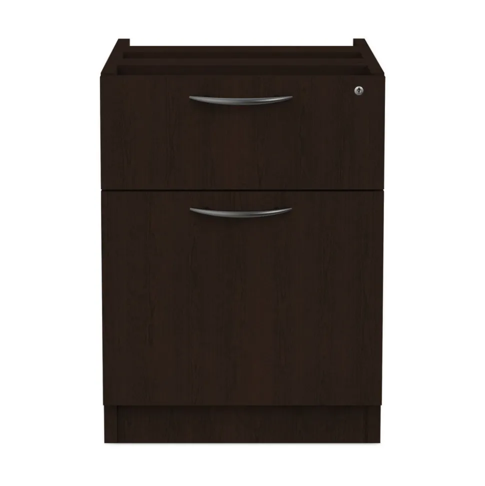Alera ALEVA552222ES 15.63 in. x 20.5 in. x 19.25 in. Valencia Series 2-Drawer Hanging File Pedestal - Espresso