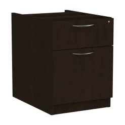 Alera ALEVA552222ES 15.63 in. x 20.5 in. x 19.25 in. Valencia Series 2-Drawer Hanging File Pedestal - Espresso