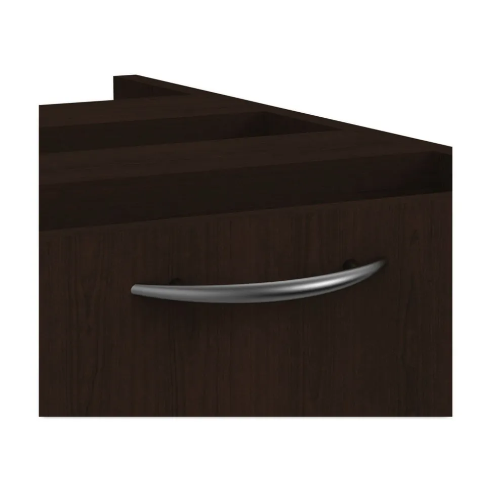 Alera ALEVA552222ES 15.63 in. x 20.5 in. x 19.25 in. Valencia Series 2-Drawer Hanging File Pedestal - Espresso