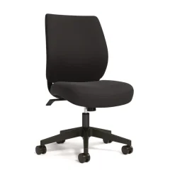 Alera ALEWX4217 17.13 in. to 20.83 in. Seat Height Supports Up to 275 lbs. Wessex Ergonomic Fabric Task Chair - Black