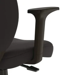 Alera ALEWX4614 27.95 in. to 33.66 in. Seat Height Supports Up to 275 lbs. Fabric Wessex Drafting Stool - Black