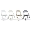 Alera Armless Steel Folding Chair Supports Up to 275 lbs. - Black (4/Carton)