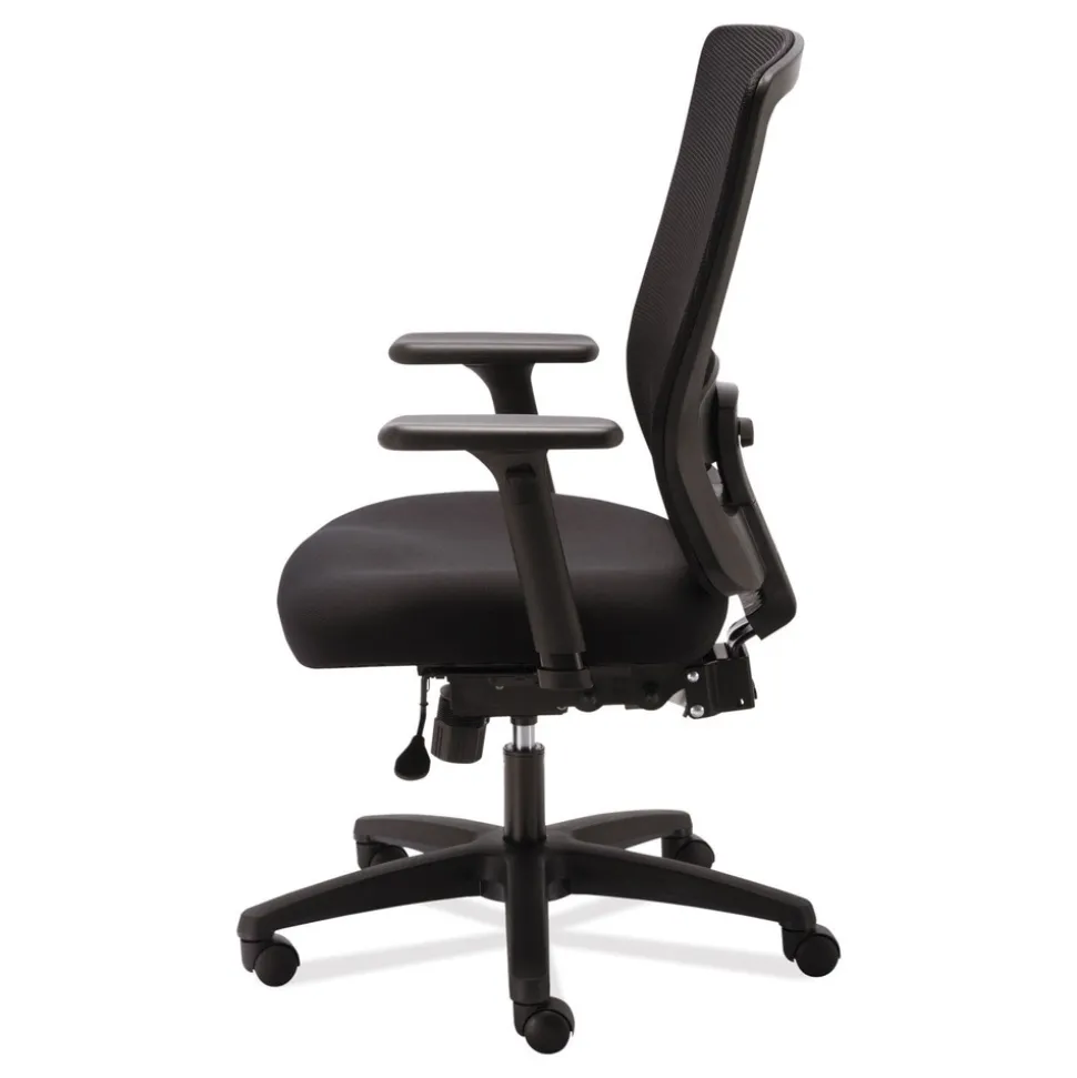 Alera Envy Series Mesh High-Back 250 lbs. Capacity Multifunction Chair - Black