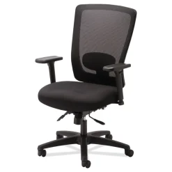 Alera Envy Series Mesh High-Back 250 lbs. Capacity Multifunction Chair - Black