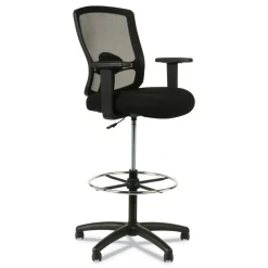 Alera Etros Series 36.13 in. Height 275 lbs. Capacity Mesh Stool - Black